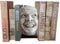 LAIX Skulptur des Films The Shining Bookend, The Shining Here's Johnny Bücherregal-Ornament, 19,1 cm hoch, Kunstharz-Regal-Ornament