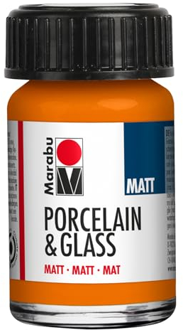 Marabu Porzellan- und Glasfarbe, 15 ml, mattes Orange