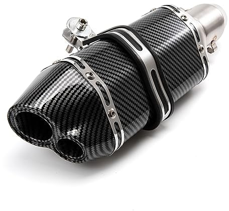 Tubo di scarico moto 36mm 51mm scarico universale Slip On compatibile con ATV Dirt Bike Street Bike Scooter (A)