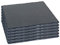 Acan Tradineur - Pack de 6 Platos de Pizarra Cuadrado, Bandeja para hosteleria, Servicio y degustación, Canto rústico, Tabla de Piedra Natural para Servir Aperitivos - 30 x 30 cm