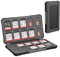 HEIYING Rangement Carte Mémoire pour Cartes SD/TF, Étui de Stockage Portable pour Carte SD Compatible avec 20 SDXC SDHC et 20 TF Emplacements pour Cartes