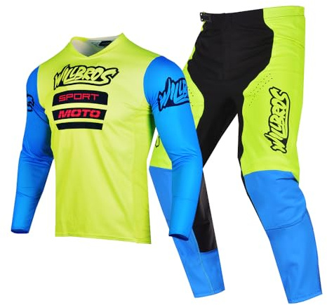 Willbros MX Motocross Jersey Hose Combo Dirt Bike Reiten Schutz Moto Gear Set Erwachsener