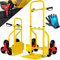 MASKO® Carrello portapacchi per scale, carrello portasacchi 200 kg, carrello salitore da trasporto, carrello montascale, carrello montacarichi, Nero