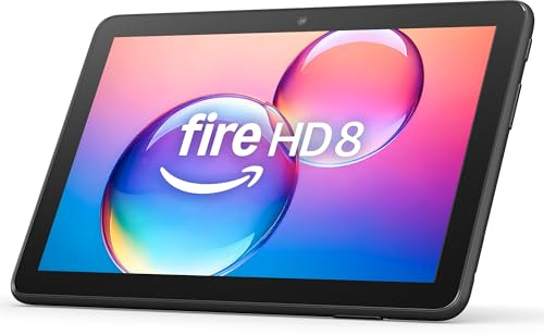Amazon Fire HD 8 tablet (newest model), 8” HD Display, 3GB memory, 32GB, designed for portable entertainment, Black