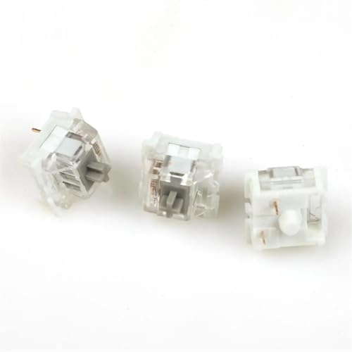 JJCFGRDM SMD RGB 3 pin MX Switch Brown Blue Red Silent White Gray OTM For GK61 GK64 MX Mechanical keyboard Replacement Halo Ture (Size : 75 pcs, Color : Silent Gray)