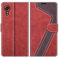 MOBESV Hülle für Samsung Galaxy Xcover 7 Handyhülle, Lederhülle mit Kartenfach, Klapphülle mit Ständer, Flip Case Handytasche Schutzhülle, Modisch Rot