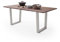 möbelando Baumkantentisch >Calabria< in Akazie walnussfarbig - 160x76,5x90 (BxHxT)