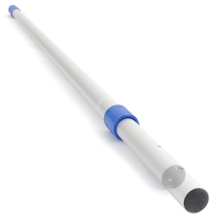 Wiltec Teleskopstange ausziehbar 129-236 cm, 26 mm Anschlussmaß, Teleskopstiel für passende Bürsten, Aufsätze, Flexible Teleskop Stange