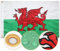 Wales-Flagge, farbbeständig, Messingösen, große Wales-Flagge für draußen, doppelseitig mit Party-Dekorationen, Gartenstraßendekoration, Innen- und Außenbereich