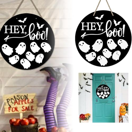 Generisch Mobile Ring Holz Tür Zeichen Wand Hängende Dekoration Kranz Für Familie Party Outdoor Tür Kleidung Rack Drahtkorb Mit Henkel (Black, 30x30cm)