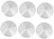 CONGARTENO 6St Couchtisch Aluminiumkuchen Teetisch-Disc-Adapter runder Aluminiumkreis Glasadapter runder couchtisch Tischgestell für Esstisch mit Glasplatte Glastischplatte Scheibe Silver