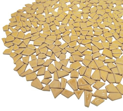 Azulejos de mosaico de cerámica irregulares de 500 g, piezas de mosaico pequeñas de 0,5 a 2 cm, piedras para hacer mosaicos, manualidades, manualidades, manualidades, decoración de pared del hogar