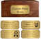 Signxuni Custom Engraved Brass Memorial Plaque for Urn Box with Photo Engraved Urn Plate
