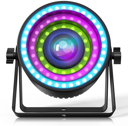 70W LED Par Strahler,4-in-1 LED Scheinwerfer RGBW Led Bühnenbeleuchtung DMX512 Discolicht 11/14CH Partylicht 22 Farben Beleuchtung Lichteffekt für Bar/Party/Hochzeit/Studio/Halloween/Events