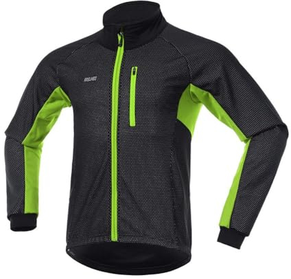 VeloZenith Fahrradjacke Herren Radjacke Sommer Langarm MTB Jacket Funktionsjacke (XL, Grün 1)