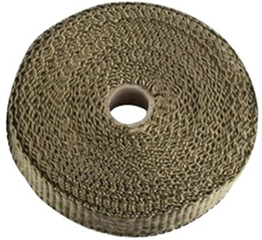 Auspuffgehäuse - Rolto Hitzeisolierung aus Glasfaser, Auspuffblende, Rolle für Autoauspuff, Heizkörper des Motors