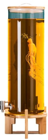 Ruiseawing Glass Drinks Dispenser with Ta 15L Drink Dispenser Cold Water Bottle Beverage Dispenser Glass Water Dispenser(15L)