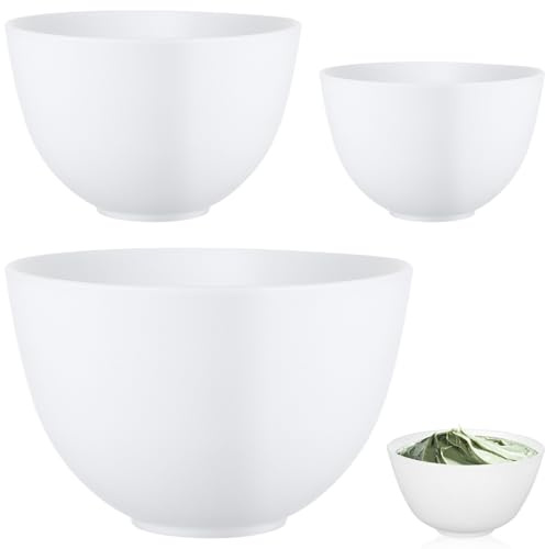 VALICLUD 3 piezas de silicona tazones para mezclar caseros duraderos versátiles pequeños a belleza herramienta de salón de belleza para máscaras mezcla y almacenamiento de especias