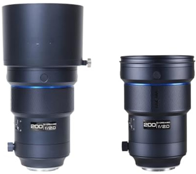 Obiettivo for fotocamere full-frame con messa a fuoco automatica da 200 mm f/2.0, teleobiettivo, compatibile con Canon/Nikon, for ritratti e sport