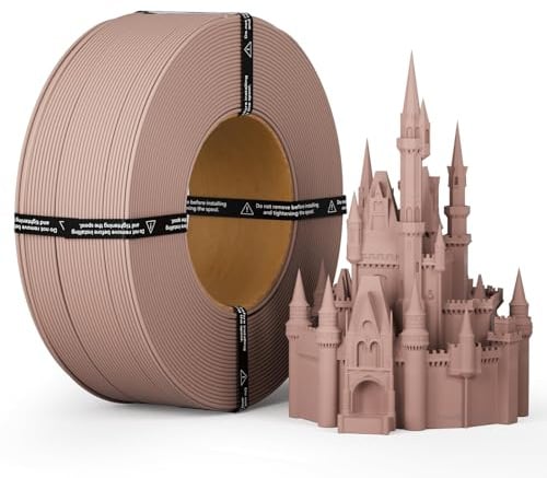 kexcelled Matte PLA Refill Terracotta Filament 1.75mm, Frosted Finish, 1kg | 3D Printing Aesthetic Material for Decor, Muted Tones, Compatible with Detachable Spool, Dimensional Accuracy +/- 0.03mm