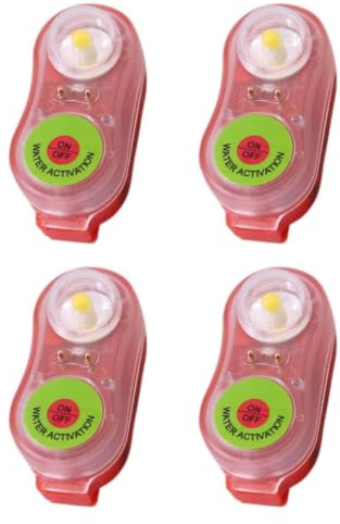 Generico 8 Pezzi Luce LED Autoilluminante per Giubbotto di Salvataggio Adulto Omologato, per Soccorso Notturno e Sicurezza in Mare Luci Salvagente 2026