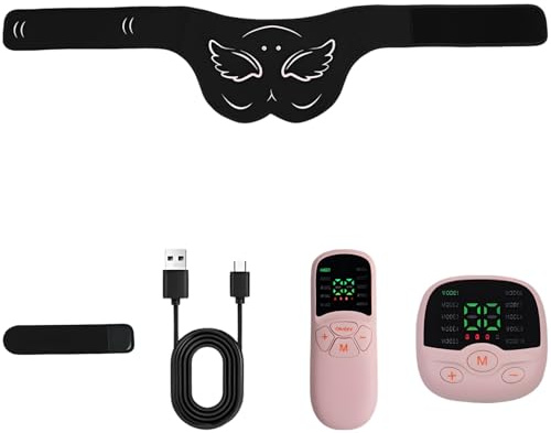EMS Bauchtrainer Gürtel, Elektrischer Hüfttrainer für Po-Straffung, Gerät zur Körperformung nach Schwangerschaft, mit LCD-Fernbedienung, tragbare Fitnessausrüstung für Zuhause