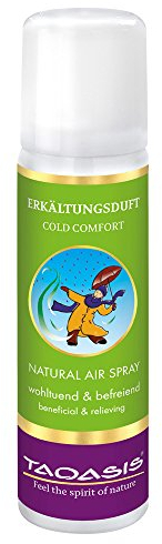 TAOASIS Erkältungsduft® Raumspray 50 ml – 100 % naturreine ätherische Öle – Demeter-zertifiziert – Eukalyptus, Teebaum & Fichtennadel – Vegan – Made in Germany