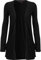 WearAll - Ladies Long Sleeve Pocket Cardigan Womens Top - Black 8-10
