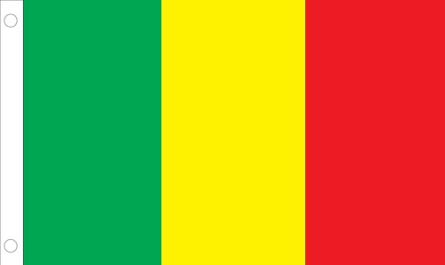 Allied Drapeau d'extérieur en Nylon Mali Drapeau de Nation, 5 by 8-'