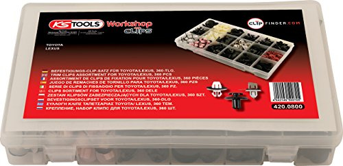 KS Tools 420.0800 Befestigungs-Clip-Satz für Toyota/Lexus, 360-tlg.
