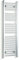 companyblue 350mm Wide Chrome Heated Towel Rail Radiator Flat Ladder for Stylish Bathroom (350 x 1200 mm)