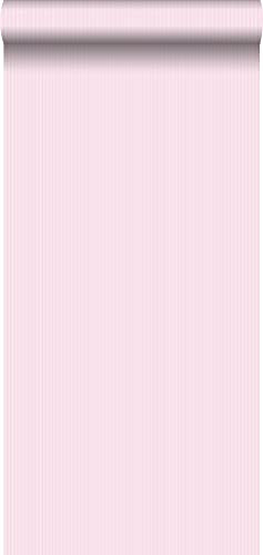 papier peint rayures fines rose 53 cm x 10.05 m - ESTAhome