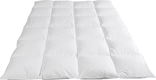Böhmerwald Kassettendecke Elegance 100% Daunen 4 cm Stege - Wärmestufe 3 Größe 155x220 cm
