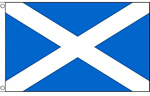AZ FLAG - Bandera Escocia Azul Claro - 150x90 cm - Bandera Escocésesa 100% Poliéster ligero Con Ojales de Metal integrados - 80g