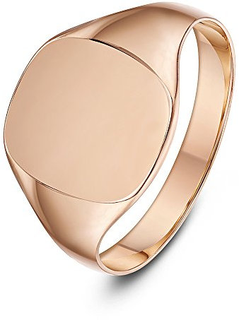 Theia Damen Siegelring 9 Karat Roségold, Kissenform, massiv - Größe 45 (14.3)