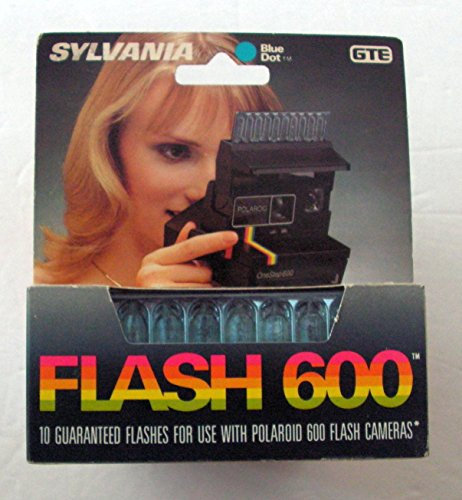 Sylvania Blue Dot Flashbar Flash 600 GTE 10 flashes for Polaroid 600 Cameras