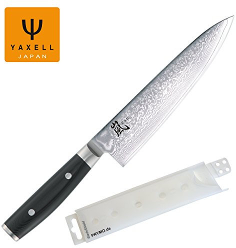 Mit Gravur - Yaxell Ran 69 Kochmesser 20 cm inkl. PRYMO.de® Klingenschutz