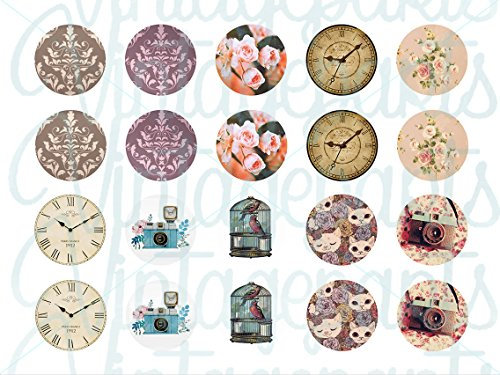 Motivbogen Vintage für 20mm Cabochons von Vintageparts, DIY-Schmuck