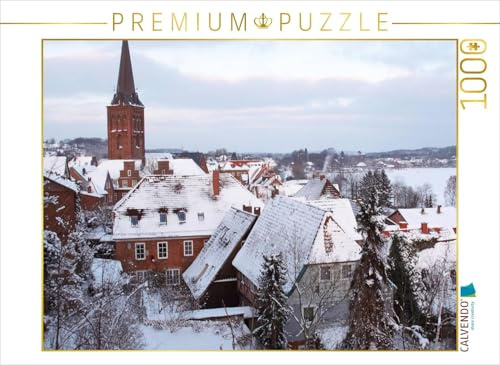 CALVENDO Puzzle Plön im Schnee | 1000 Teile Lege-Größe 64 x 48 cm Foto-Puzzle für glückliche Stunden