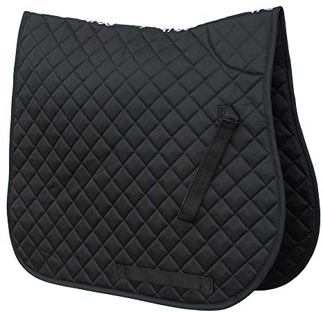 Rhinegold Satteldecke, Baumwolle, gesteppt, 0, Schwarz, Cob