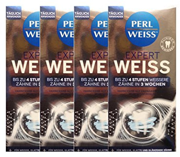 4x Expert ZC Weiss-Zahnweiss, 50 ml Zahnpasta Zahncreme Zahnweiß PERLWEISS