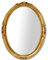 MO.WA Spiegel Wandspiegel Oval Klassisch Barock Stil cm. 63x83 Blattgold. Ovaler Spiegel mit Holzrahmen Gold antik, Wohnzimmer- Schlafzimmerspiegel Antike Spiegel