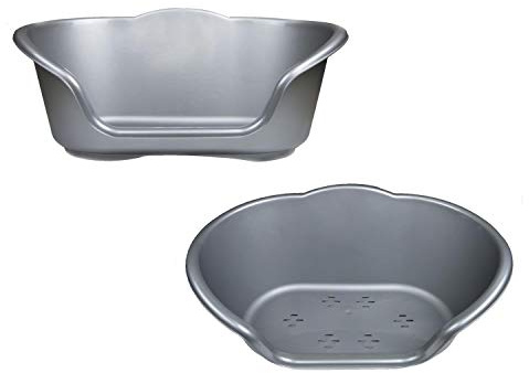 YöL Dog bed heavy duty plastic waterproof pet cat puppy small medium large x-large - Silver Large Re-usable