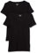 Amazon Essentials Camiseta de Cuello en Pico de Manga Corta y Ajuste Entallado Mujer, Pack de 2, Negro, M