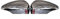 COPPIA CALOTTE SPECCHIO DESTRA + SINISTRA CROMATA LUCIDA DAL 2008>