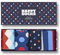 Happy Socks 4-Pack Multi Dots Box, farbenfrohe und fröhliche, Socken für Männer und Frauen, Schwarz-Weiß-Blau-Rot (41-46)