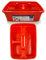TDBS The Dustpan and Brush Store Cleaning Caddy With Handle Cleaners Caddy Organiser Carry Baskets For Cleaning Products (Red)