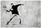 1art1 Banksy Poster Der Blumenwerfer, Graffiti Streetart Plakat | Bild 91x61 cm