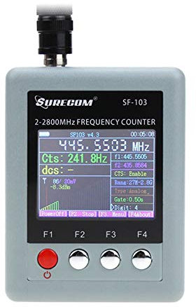 SF-103 Contador de Frecuencia Portátil 2Gen 2MHz ~ 2.8GHz Medidor de Frecuencia Walkie Talkie para DMR y Radio analógica de Dos vías