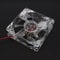 Heayzoki 80mm PC Case Cooling Fan, DC 12V Computer Case Fan with Blue LED Light, High Performance CPU Cooling Computer Case Fan Cooling